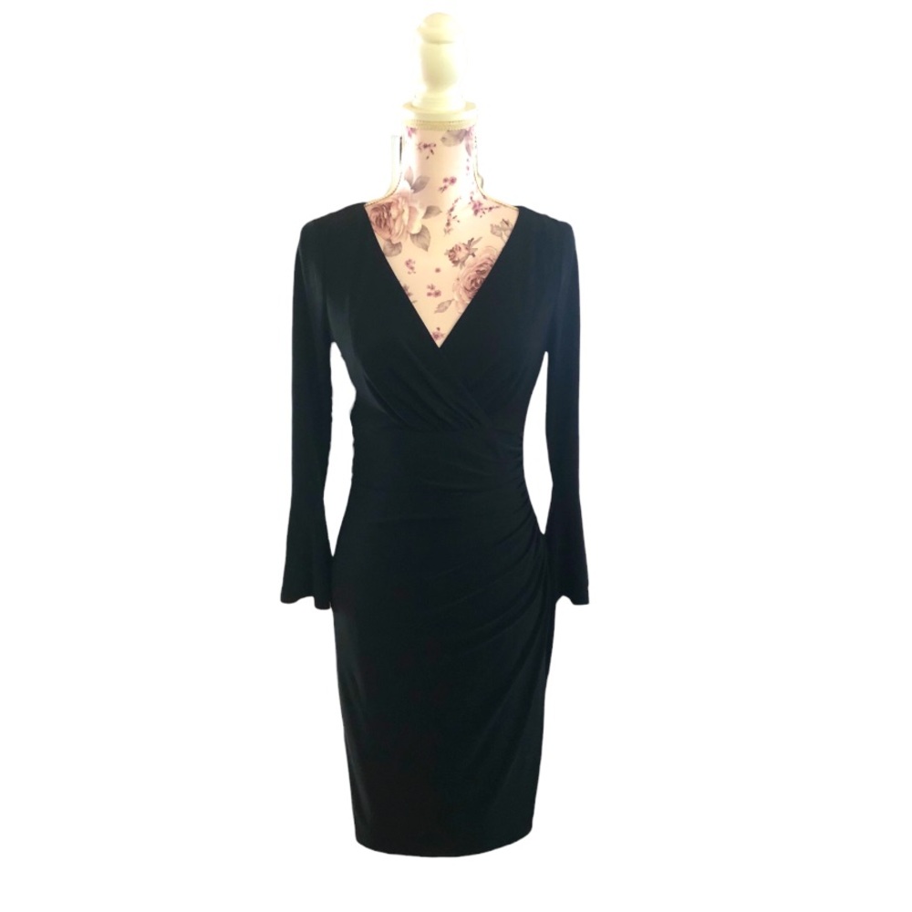 Lauren Ralph Lauren Black Midi Dress